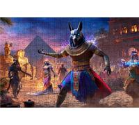 Jigsaw Puzzles for Adults 1500 Anubiss 1500 Piece Jigsaw Puzzles for Adults, Challenging Puzzle Educational Game for The Whole for Women Gifts for Men Wall Art Room Decor Egypt 36x24 In RXPT-1939