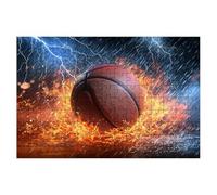 Jigsaw Puzzles for Adults 1500, Basketball Jigsaws 1500 Pieces for Adults, Impossible Jigsaws Puzzle Challenging Game for The Whole, Wooden Jigsaw Puzzles for Gifts for Women, Decor Theme:Flame -1820