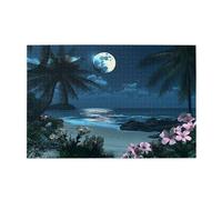 Jigsaw Puzzles for Adults 1500, Beach Puzzle, Creative Wooden Jigsaws for Adults Beginners, Amusing and Colourful Challenging Games, Room Decor, Gifts for Women Gifts for Men, Landscape 87x57cm p-1954