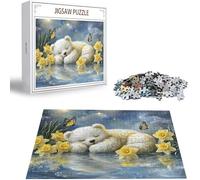 Jigsaw Puzzles for Adults 1500 Bear Jigsaw Puzzle, Family Puzzle Game Christmas Birthday Gifts, Flower Jigsaws Puzzles 1500 Pieces for Adults, Home Party Activity & Gifts for Teenage 14-16 Years H-427