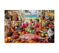 Jigsaw Puzzles for Adults 1500, Cat Jigsaws 1500 Pieces for Adults, Impossible Jigsaws Puzzle Challenging Game for The Whole, Wooden Jigsaw Puzzles for Gifts for Women, Men, Decor, Theme:Kitchen -1766