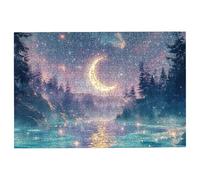 Jigsaw Puzzles for Adults 1500 Dream Jigsaws 1500 Pieces for Adults, Wooden Puzzles for Home Decor, Impossible Puzzle Games, Unique Gifts for Women, Gifts for Men, Challenging Jigsaw Theme:Moon -3412