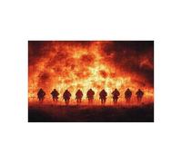 Jigsaw Puzzles for Adults 1500 Flame, War 1500 piece Jigsaw Puzzles for Adults, Challenging Puzzle 36 x 24 Inch, Wooden Puzzle Pieces Interlock Securely for Relieve Stress Gifts for Women LZPT-04968