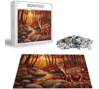 Jigsaw Puzzles for Adults 1500 Forest Jigsaw Puzzle, Family Puzzle Game Christmas Birthday Gifts, Deer Jigsaws Puzzles 1500 Pieces for Adults, Home Party Activity, Gifts for Teenage 14-16 Years H-1075