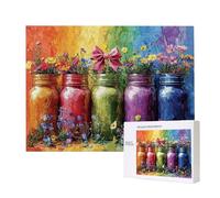 Jigsaw Puzzles for Adults 1500 Glass Vase, 1500 Piece Jigsaw Puzzles for Adults, Educational Game Jigsaw Puzzle 34.8x22.8in Suitable for Decompression and Wall Decor, Puzzle Gifts x-47