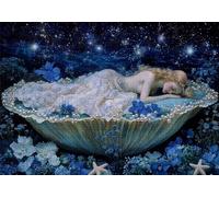 Jigsaw Puzzles for Adults 1500 Goddess Impossible Jigsaw for Adults Educational Games Pearl Puzzle 1500 Pieces Suitable Beginners and Girl Aged 14 up Also Women and Men Beautiful Gifts 87x57cm C-471