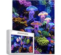 Jigsaw Puzzles for Adults 1500 Jellyfish Jigsaw Puzzle, Family Puzzle Game Christmas Birthday Gifts, Underwater World Jigsaws Puzzles 1500 Pieces for Adults, Home Party Activity & Gifts Teenage H-1210