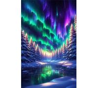 Jigsaw Puzzles for Adults 1500 Jungle Aurora Puzzle Impossible Hard Difficult Challenging Puzzle for Adults 1500 Piece Puzzle Games 34.3 x 22.4 inch