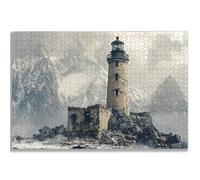 Jigsaw Puzzles for Adults 1500, Lighthouse Jigsaw Puzzles for Adults, Landscape Jigsaws Puzzle with Exquisite Packaging Box, Impossible Wooden Puzzle for Home Decor, Gifts for Women and Men, -2176