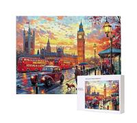 Jigsaw Puzzles for Adults 1500 London Street View, 1500 Piece Jigsaw Puzzles for Adults, Educational Game Jigsaw Puzzle 34.8x22.8in Suitable for Decompression and Wall Decor, Puzzle Gifts x-465