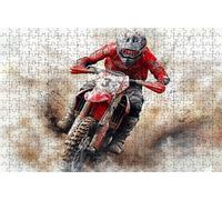 Jigsaw Puzzles for Adults 1500 Man 1500 Piece Jigsaw Puzzles for Adults, Challenging Puzzle Educational Game for The Whole for Women Gifts for Men Wall Art Room Decor Motorcycle 36x24 Inch RXPT-133