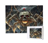 Jigsaw Puzzles for Adults 1500 Piece 87x57cm Challenging Jigsaw Puzzle Educational Game 1500 Pieces Skeleton Spider Puzzles for Adult, DIY Craft Puzzle for Home Decoration Gifts x-499