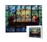 Jigsaw Puzzles for Adults 1500 Piece 87x57cm Challenging Jigsaw Puzzle Educational Game 1500 Pieces The Last Supper Puzzles for Adult, DIY Craft Puzzle for Home Decoration Gifts x-999