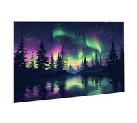 Jigsaw Puzzles for Adults 1500 Piece Aurora Jigsaw Puzzle - Colourful, Challenging Game & Brainteasing Adult Jigsaws, The Whole 3D Jigsaw Gifts for Women, Men Beautiful Decoration Purple; K0F-387