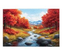 Jigsaw Puzzles for Adults 1500 Piece, Autumn Puzzles for Adults, Impossible Puzzle 1500 Pieces, Family Educational Wooden Puzzle, Challenging Jigsaws, Gift Box Packaging, Gifts for Women, Men, D-31