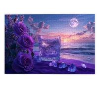 Jigsaw Puzzles for Adults 1500 Piece, Beach Puzzles for Adults, Impossible Puzzle 1500 Pieces, Family Educational Wooden Puzzle, Challenging Jigsaws, Gift Box Packaging, Gifts for Women, Men, B-15