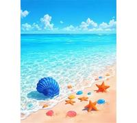 Jigsaw Puzzles for Adults 1500 Piece Blue Ocean Starfish, Jigsaws 1500 pieces for adults Family Activity, Challenging puzzles Games, Colourful, Beautiful Decoration Puzzle