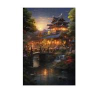 Jigsaw Puzzles for Adults 1500 Piece Bridge Large Puzzle Sunset, Difficult Challenging Family Games for The Whole for Women, Wooden Jigsaws with Gift Box Packaging, Gifts for Women 87x57cm D-1675