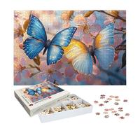 Jigsaw Puzzles for Adults 1500 Piece, Butterfly Jigsaw Puzzles for Adults, Fantasy Jigsaws 1500 Pieces with Box, Wooden Puzzle Challenging Game for Women and Men, Wooden Puzzle for Gifts, -7655
