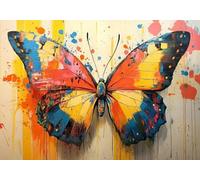 Jigsaw Puzzles for Adults 1500 Piece Color Butterfly Challenge Impossible Premium Sustainable Jigsaws, Exercise the Memory of Brain Encourage Feelings Between Each Whole for Women/Men Gift 87x57cm D-6