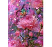 Jigsaw Puzzles for Adults 1500 Piece Colorful Butterfly Rose, Jigsaws 1500 pieces for adults Family Activity, Challenging puzzles Games, Colourful, Beautiful Decoration Puzzle