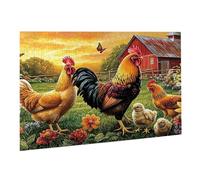 Jigsaw Puzzles for Adults 1500 Piece Cottage Jigsaw Puzzle - Colourful, Challenging Game & Brainteasing Adult Jigsaws, The Whole 3D Jigsaw Gifts for Women, Men Beautiful Decoration Chicken K0F-851