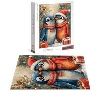 Jigsaw Puzzles for Adults 1500 Piece, Cute Jigsaw Puzzles for Adults, Penguin Jigsaws 1500 Pieces with Box, Wooden Puzzle Challenging Game for the Whole for Women, Men, Wooden Puzzle for Gifts B-5530