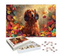 Jigsaw Puzzles for Adults 1500 Piece, Dog Jigsaw Puzzles for Adults, Autumn Jigsaws 1500 Pieces with Box, Wooden Puzzle Challenging Game for the Whole for Women, Men, Wooden Puzzle for Gifts, -9183