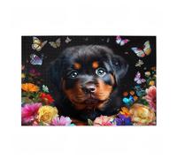Jigsaw Puzzles for Adults 1500 Piece Dog Large Puzzle Butterfly, Difficult Challenging Family Games for The Whole for Women, Wooden Jigsaws with Gift Box Packaging, Home Room Decor 87x57cm D-39