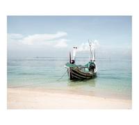 Jigsaw Puzzles for Adults 1500 Piece Educational Games-Boat,beach,ocean 87x57cm