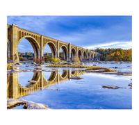 Jigsaw Puzzles for Adults 1500 Piece Educational Games-Bridge,arches,river 87x57cm