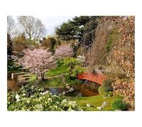 Jigsaw Puzzles for Adults 1500 Piece Educational Games-Flowering,trees,bridge 87x57cm