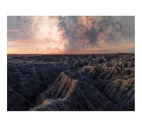 Jigsaw Puzzles for Adults 1500 Piece Educational Games-Rocks,Canyon,Relief,Stars,Sky,Night,Landscape 87x57cm