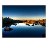 Jigsaw Puzzles for Adults 1500 Piece Educational Games-Stones,River,Bridge,Morning,Water Smooth Surface,Dawn 87x57cm