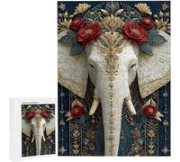Jigsaw Puzzles for Adults 1500 Piece Elephant Flower, 1500 Piece Jigsaw Puzzles for Adults, Educational Game jigsaw puzzle 35 x 23 Inch Suitable for Decompression and Room Wall Decor Gifts PjY3001 B-8