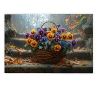Jigsaw Puzzles for Adults 1500 Piece, Flower Puzzles for Adults, Impossible Puzzle 1500 Pieces, Family Educational Wooden Puzzle, Challenging Jigsaws, Gift Box Packaging, Gifts for Women, Men, V-13