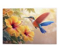 Jigsaw Puzzles for Adults 1500 Piece, Hummingbird Puzzles for Adults, Impossible Puzzle 1500 Pieces, Family Educational Wooden Puzzle, Challenging Jigsaws, Gift Box Packaging, Gifts for Women, B-43