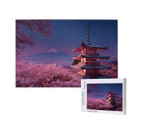 Jigsaw Puzzles for Adults 1500 Piece Japan Jigsaw Puzzles for Adults with Gift Box 87x57 cm, Wooden Puzzle Landscape Challenging Puzzle Games Home Decoration, for The Whole Family,p101t