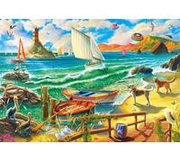 Jigsaw Puzzles for Adults 1500 Piece jigsaw puzzles for Adult Educational Game Challenge Toy 1500 Pieces Puzzle Challenging Games for The Whole for adults,Island Animal Sailboat puzzle Gifts