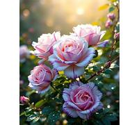 Jigsaw Puzzles for Adults 1500 Piece jigsaw puzzles for Adult Educational Game Challenge Toy 1500 Pieces Puzzle Challenging Games for The Whole for adults,Pink Roses Plant puzzle Gifts