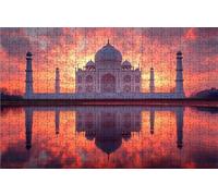 Jigsaw Puzzles for Adults 1500 Piece Jigsaw Puzzles for Adults Taj Mahal Creative Puzzle for Family Educational Games Home Decoration Gifts for Women DIY Puzzle Wall Decoration Theme: Sunset RXPT-8104