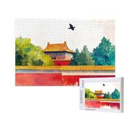 Jigsaw Puzzles for Adults 1500 Piece Landscape Jigsaw Puzzles for Adults with Gift Box 87x57cm,Wooden Puzzle Architecture Challenging Puzzle Games Home Decoration,Gifts for The Whole Family,p939t