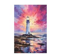 Jigsaw Puzzles for Adults 1500 Piece Lighthouse Large Puzzle Cloud, Difficult Challenging Family Games for The Whole for Women, Wooden Jigsaws with Gift Box Packaging, Gifts for Women 87x57cm D-1506