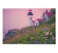 Jigsaw Puzzles for Adults 1500 Piece, Lighthouse Puzzles for Adults, Impossible Puzzle 1500 Pieces, Family Educational Wooden Puzzle, Challenging Jigsaws, Gift Box Packaging, Gifts for Women, E-97