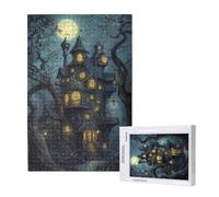 Jigsaw Puzzles for Adults 1500 Piece Moon Jigsaw Puzzles for Adults with Gift Box 87x57 cm, Wooden Puzzle Attic Challenging Puzzle Games Home Decoration, for The Whole Family,p1469t