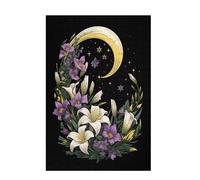 Jigsaw Puzzles for Adults 1500 Piece Moon Large Puzzle Lily, Difficult Challenging Family Games for The Whole for Women, Wooden Jigsaws with Gift Box Packaging, Home Room Decor 87x57cm D-1398