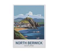 Jigsaw Puzzles for Adults 1500 Piece，North Berwick Scotland，Educational Games Brain Challenge Jigsaw Puzzles for Adult Kids（57x87cm）-FD69