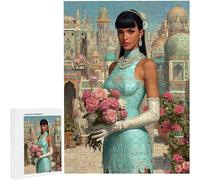 Jigsaw Puzzles for Adults 1500 Piece Peacock Flower, 1500 Piece Jigsaw Puzzles for Adults, Educational Game jigsaw puzzle 35 x 23 inches Suitable for Decompression and Decor Gifts PjY8455 H-A