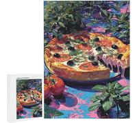 Jigsaw Puzzles for Adults 1500 Piece Pizza Fruit, 1500 Piece Jigsaw Puzzles for Adults, Educational Game jigsaw puzzle 35 x 23 Inch Suitable for Decompression and Room Wall Decor Gifts PjY2317 4-8