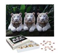 Jigsaw Puzzles for Adults 1500 Piece, Tiger Jigsaw Puzzles for Adults, Animal Jigsaws 1500 Pieces with Box, Wooden Puzzle Challenging Game for the Whole for Women, Men, Wooden Puzzle for Gifts, -9077